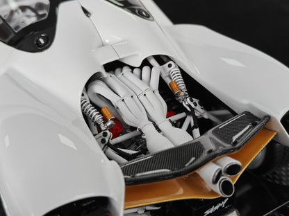 Frontiart 1/18 Nilu27 White Limited Edition Car Model Decoration