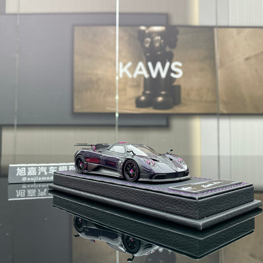 PEAKO 1/43 Pagani Zonda Zun purple carbon limited edition car model ornament