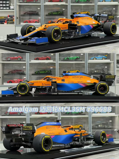 Amalgam 1:8 McLaren MCL35M 2021 Monza, Italy #3 Daniel Ricciardo 50/50 DDJ075