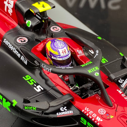 SPARK 1/18 Alfa Romeo F1 Team C43 2023 Belgian Grand Prix Zhou Guanyu Red Simulation Car Model Ornament