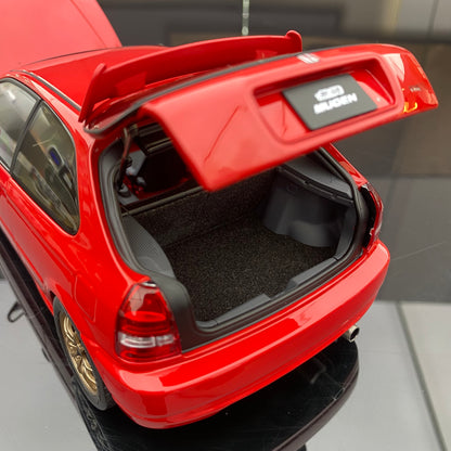 MH 1/18 Honda Civic EK9 Alloy Fully Open Simulation Car Model Ornaments