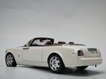 Kyosho 1/18 Rolls-Royce Phantom Drophead Coupe white alloy car model