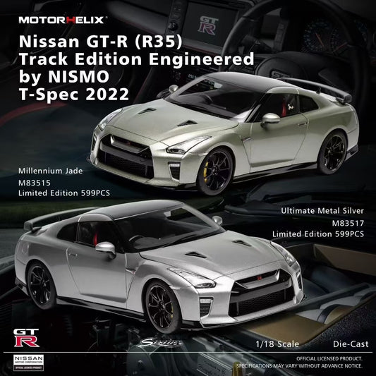 MH 1/18 Nissan GTR R35 Alloy Simulation Car Model