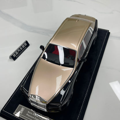 HH Model 1/18 Rolls-Royce Phantom Series II – Diamond Black/Champagne Gold (HH736)