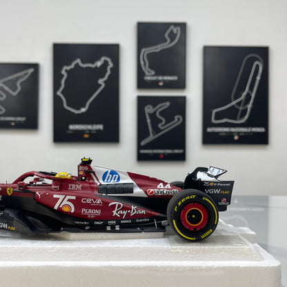 BBR 1/18 Ferrari Hamilton Monaco GP 2025 Red P18267C44