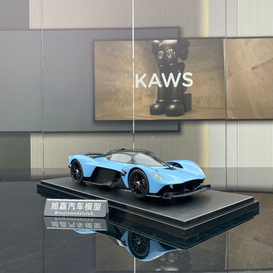 GT Spirit 1/18 Aston Martin VALKYRIE Blue Resin Simulation Car Model Ornaments