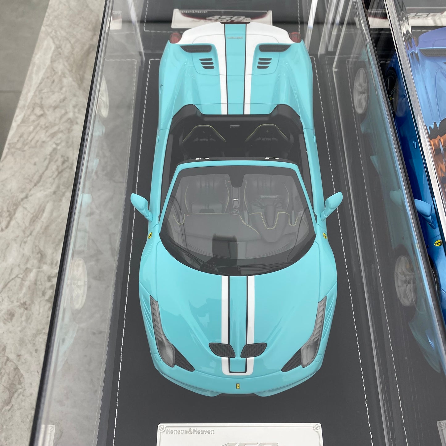 Modelo HH 1/18 Ferrari 458 Speciale Aperta, adornos de modelo de coche de simulación