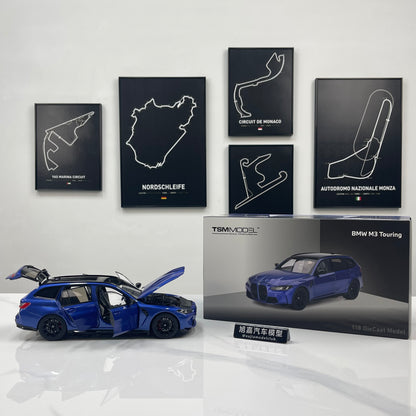 TSM MODEL 1/18 BMW M3 Touring M Portimao Blue TSM181029