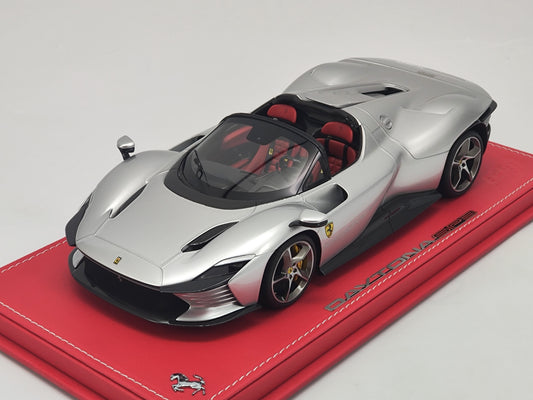 BBR 1/18 Ferrari SP3 Custom Edition Silver Limited Edition Die-cast Model Car Ornament