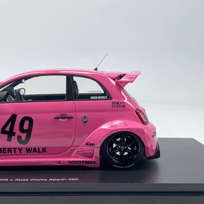 Topspeed 1/18 Abarth 595 LBWK simulation car model