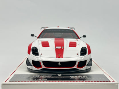 DG 1/18 Ferrari 599XX EVO #31 White and Red Livery Scale Model Car