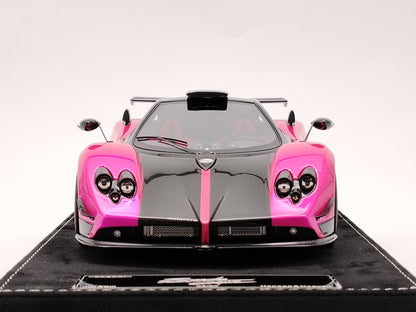 HH Model 1/18 Pagani Zonda Cinque Coupe Electric Pink Limited Edition Car Model