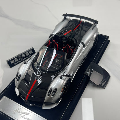 HH Model 1/18 Pagani Huayra Silver & Black Carbon HH662