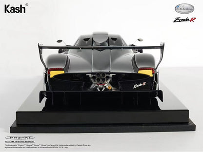 Kash Model 1/18 Pagani Zonda R Gloss Carbon Black Diecast Model