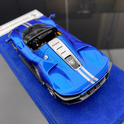 BBR 1/43 Ferrari SP3 Metallic Blue Simulation Car Model Ornament Limited Edition