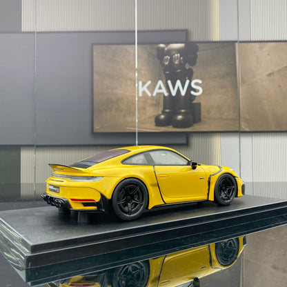 GT Spirit 1/18 Porsche BRABUS 900 ROCKET-R Yellow Simulation Car Model