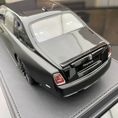 VMB 1/18 Rolls-Royce Phantom Matt Black Glossy Black Double Color Matching Limited Edition Car Model Ornament