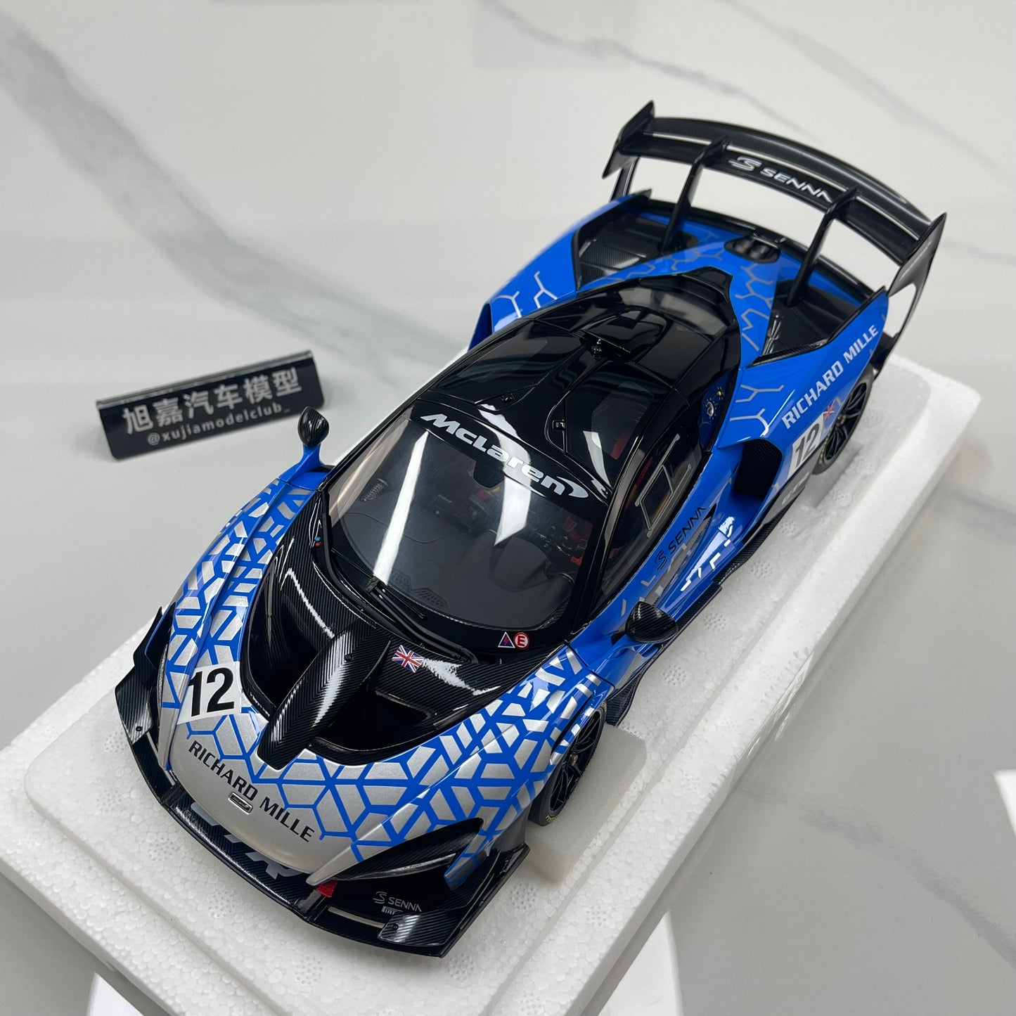 AUTOart 1/18 McLaren Senna GTR Blue #12 81955