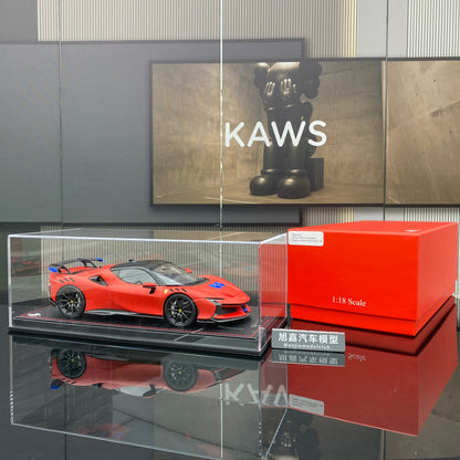 Ferrari SF90 XX Stradale, edición limitada, modelo coleccionable, escala 1/18