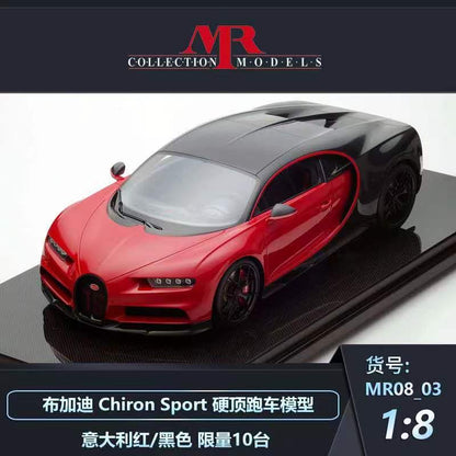 MR 1/8 Bugatti Chiron hardtop supercar high-end limited edition car model ornament