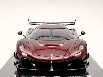 FRONTIART 1/18 Koenigsegg Jesko 7272 Red Carbon Resin Car Model FA162