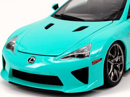 WELL 1/18 Lexus LFA Tiffany Blue Alloy Car Model