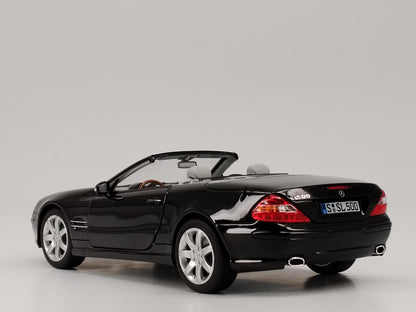 Norev 1/18 Mercedes SL 500 2003 black alloy car model ornaments birthday gift