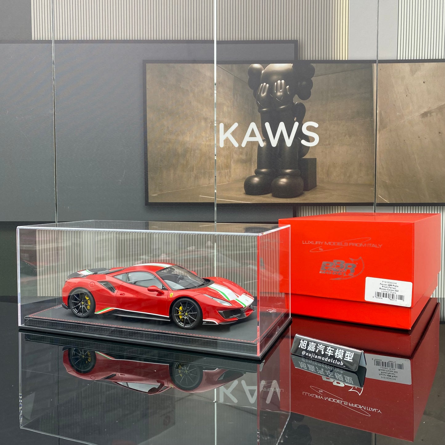 BBR 1/18 Ferrari 488pista series limited edition simulation car model ornaments