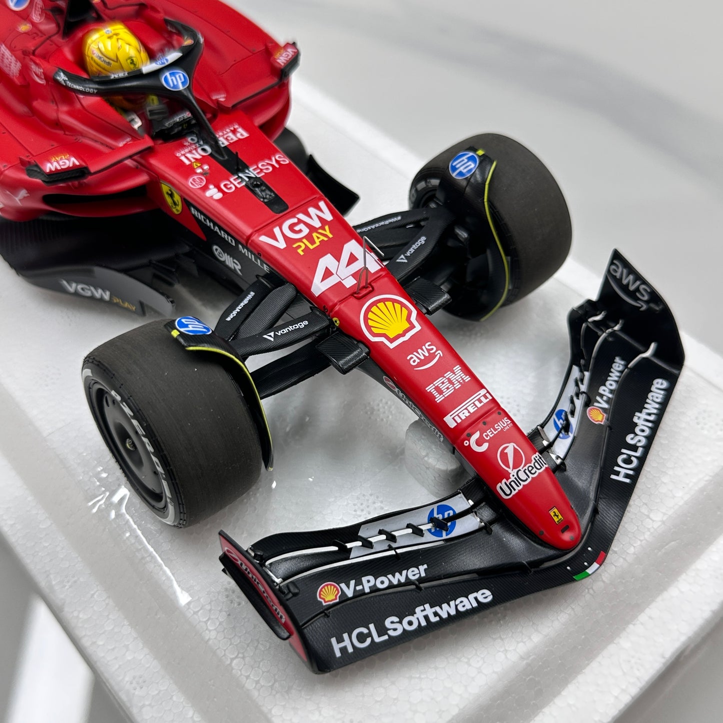 BBR 1/18 Ferrari SF-23 #44 Hamilton Red BBR2318T44
