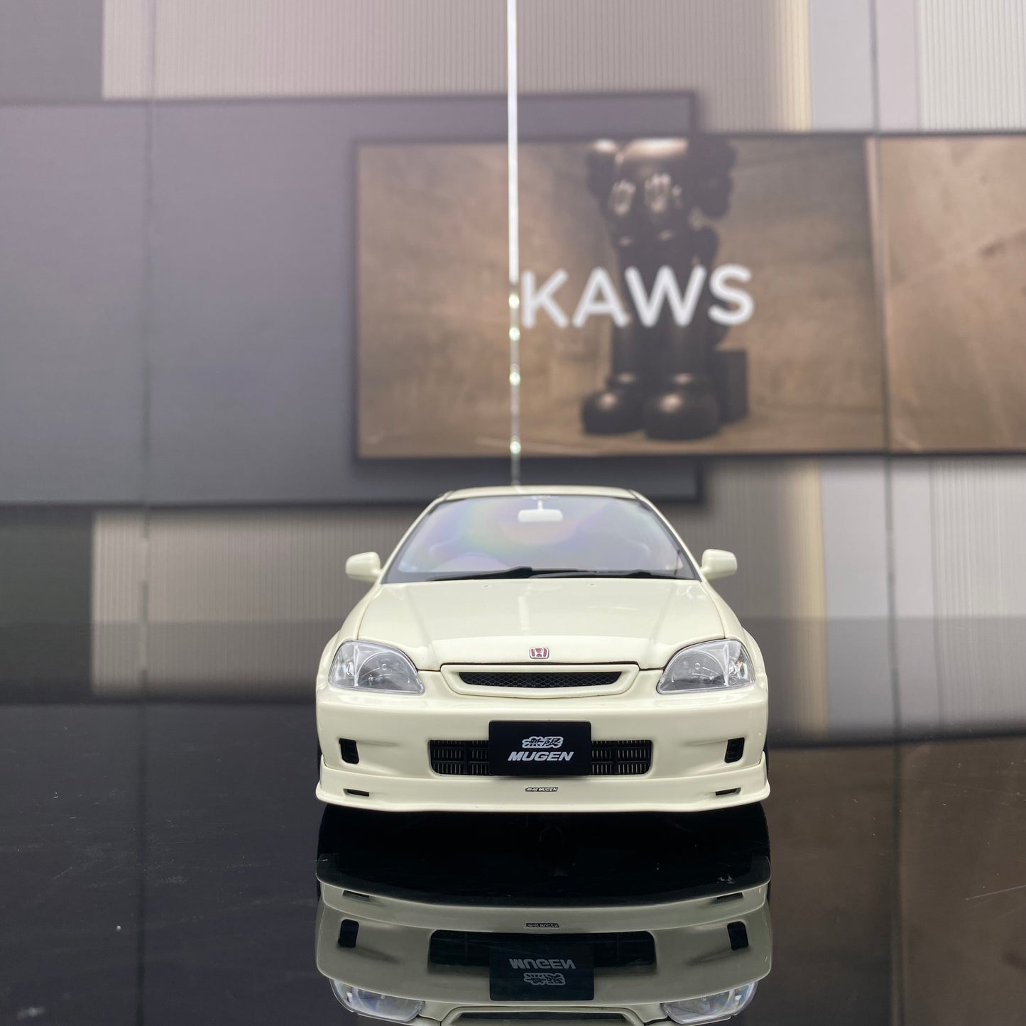 MH 1/18 Honda Civic EK9 Alloy Fully Open Simulation Car Model Ornaments