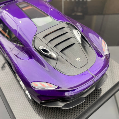 FRONTIART 1/18 Koenigsegg Gemera Purple Limited Edition Car Model Ornaments