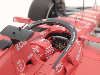 BBR 1/18 Ferrari SF-24 Charles Leclerc Australia GP 2024, Red, Simulation Car Model