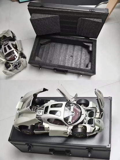 Modelo de coche de simulación Pagani Utopia Pocher 1/8, adorno, regalo de cumpleaños