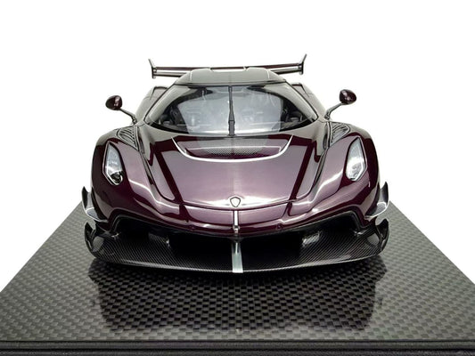 Frontiart 1/18 Koenigsegg Jesko Carbon Purple, limited to 100 units worldwide.