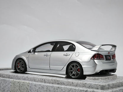 MH 1/18 Honda Civic Type R Silver Alloy Car Model