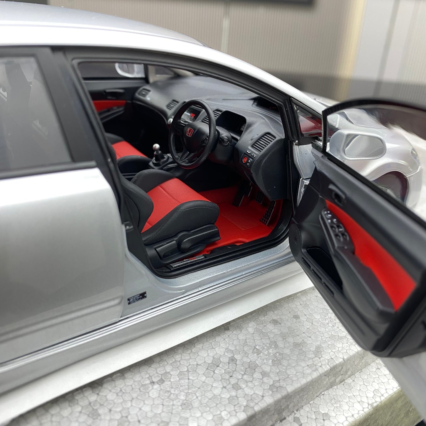 MH 1/18 Honda civic FD2 alloy full open simulation car model ornaments
