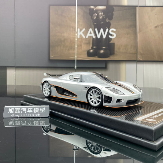 VMB 1/18 Koenigsegg CCX silver carbon fiber limited edition car model