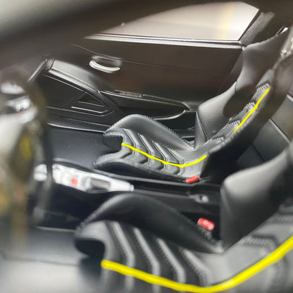 BBA CAR MODEL 1/18 Ferrari 458 modified gray simulation car model