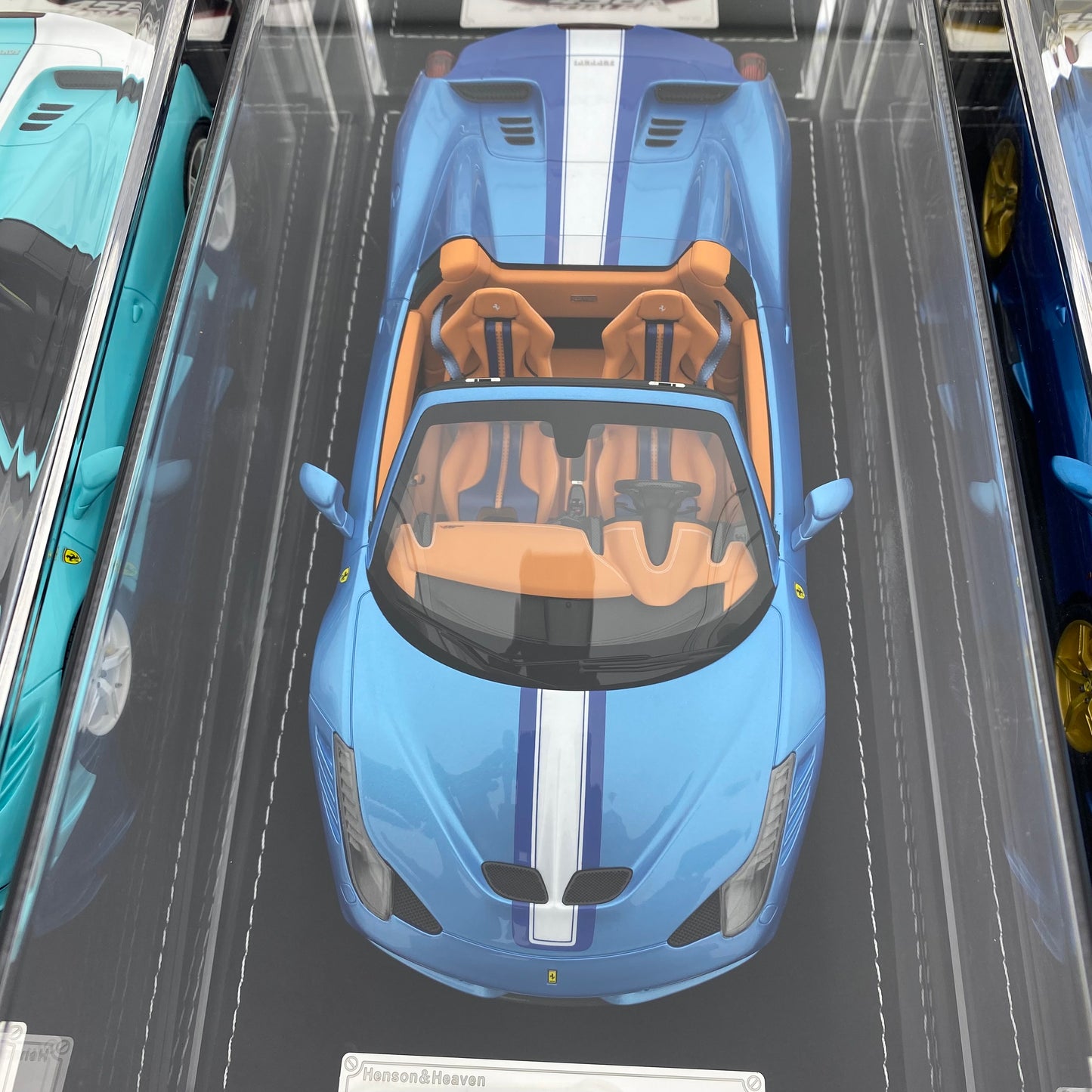 Modelo HH 1/18 Ferrari 458 Speciale Aperta, adornos de modelo de coche de simulación