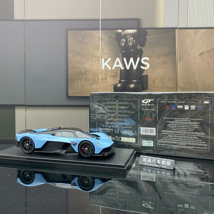 GT Spirit 1/18 Aston Martin VALKYRIE Blue Resin Simulation Car Model Ornaments