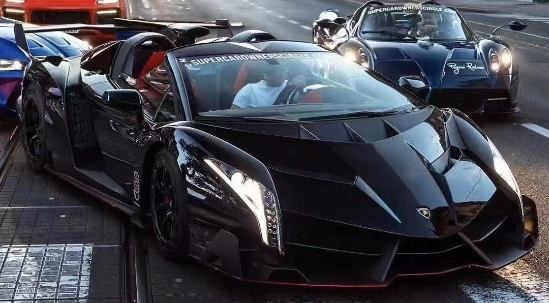 Modelo HH 1/18 Lamborghini Veneno Roadster modelo de coche simulado