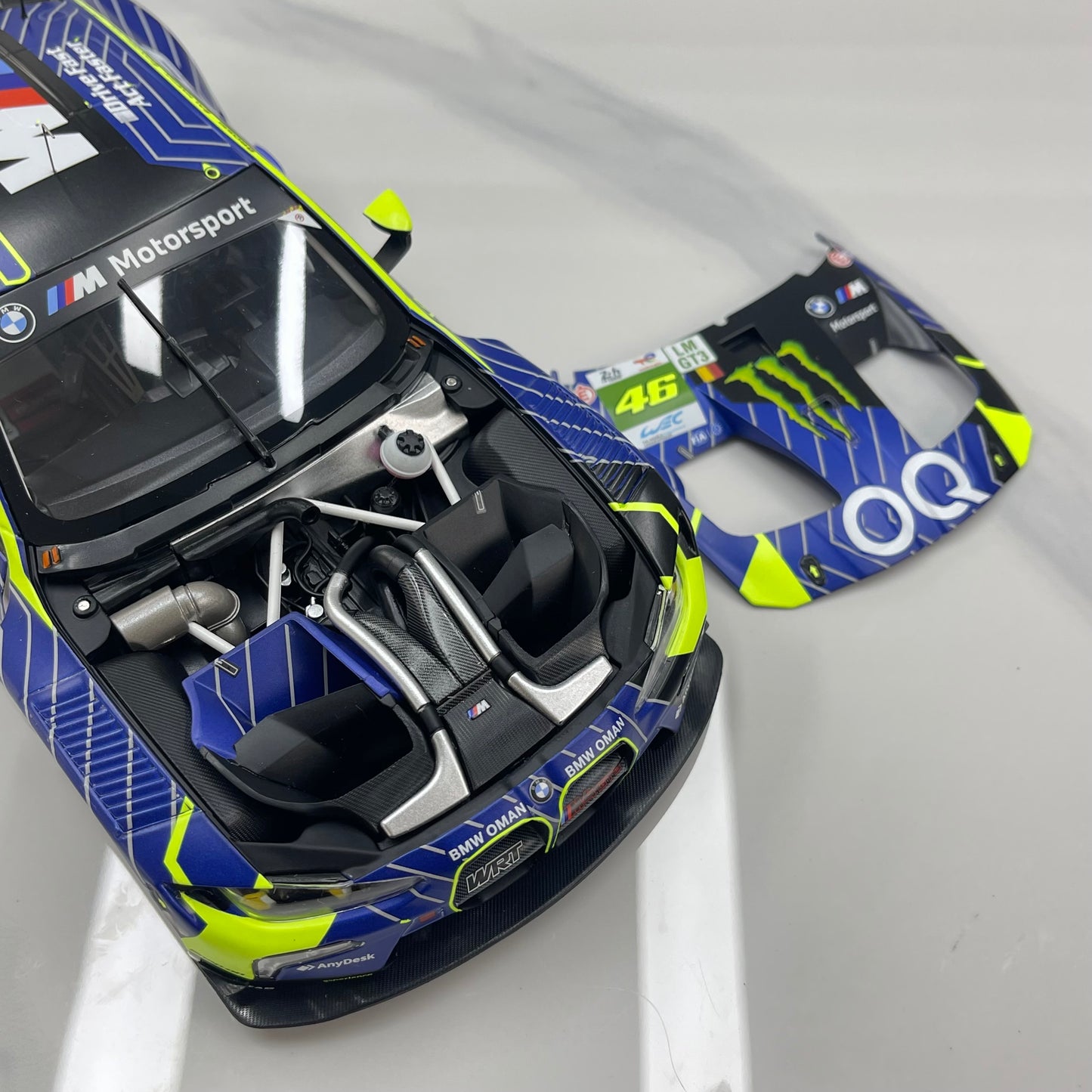 MINICHAMPS 1/18 BMW M4 GT3 EVO Team WRT 24H Le Mans 2025 Blue/Yellow Livery 110252346