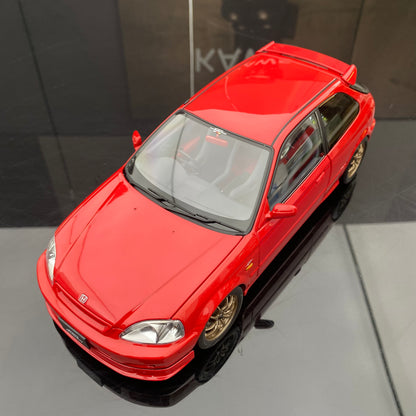 MH 1/18 Honda Civic EK9 Alloy Fully Open Simulation Car Model Ornaments