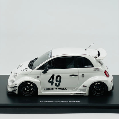 Topspeed 1/18 Abarth 595 LBWK simulation car model