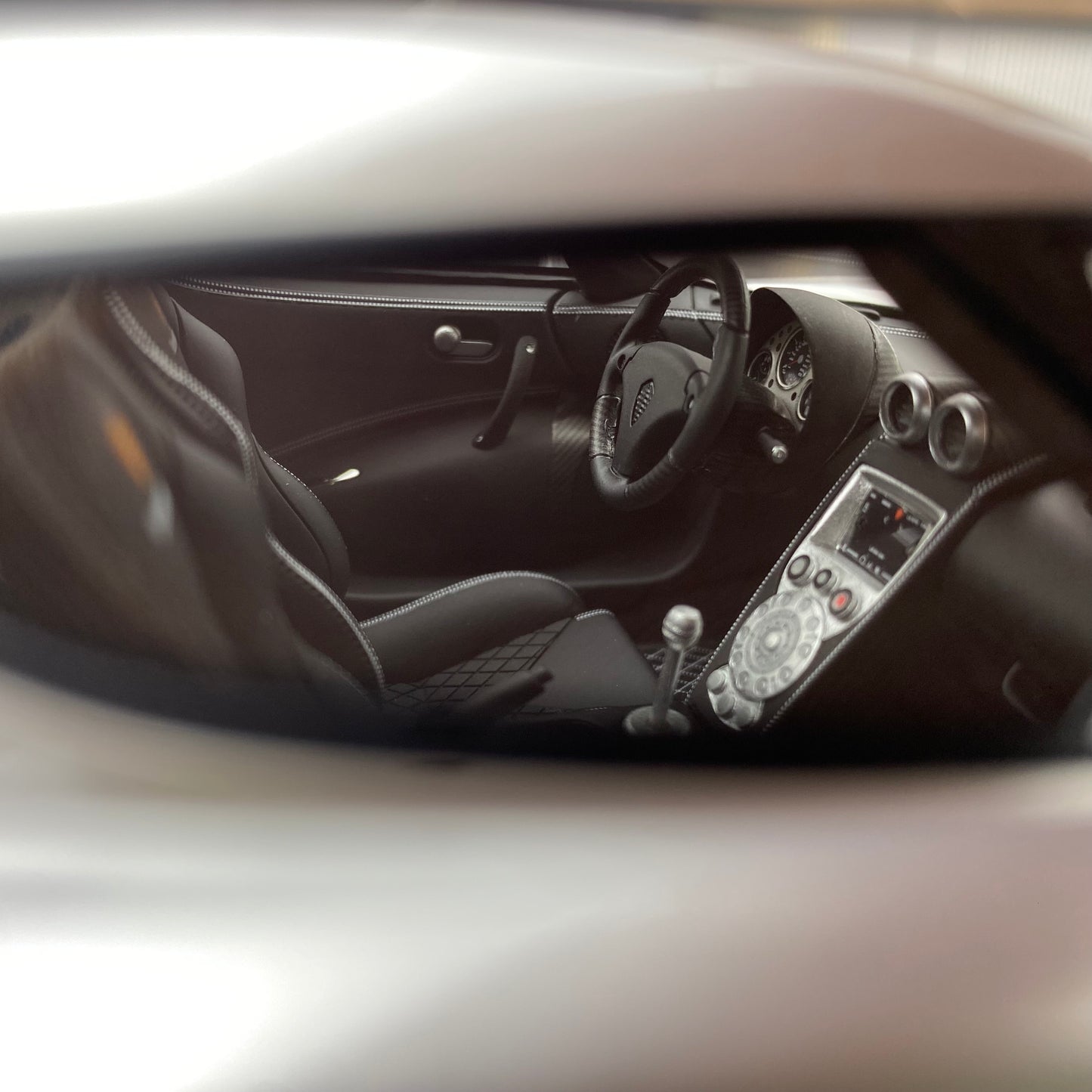 VMB 1/18 Koenigsegg CCX silver carbon fiber limited edition car model