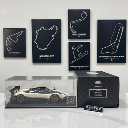 KASH MODEL 1/18 Pagani Zonda R Warm Pearl White KPZR003