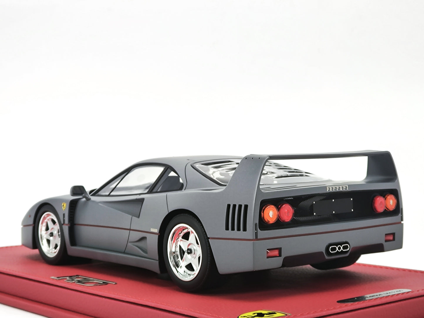 BBR 1/18 Ferrari F40 Grey Simulation Car Model