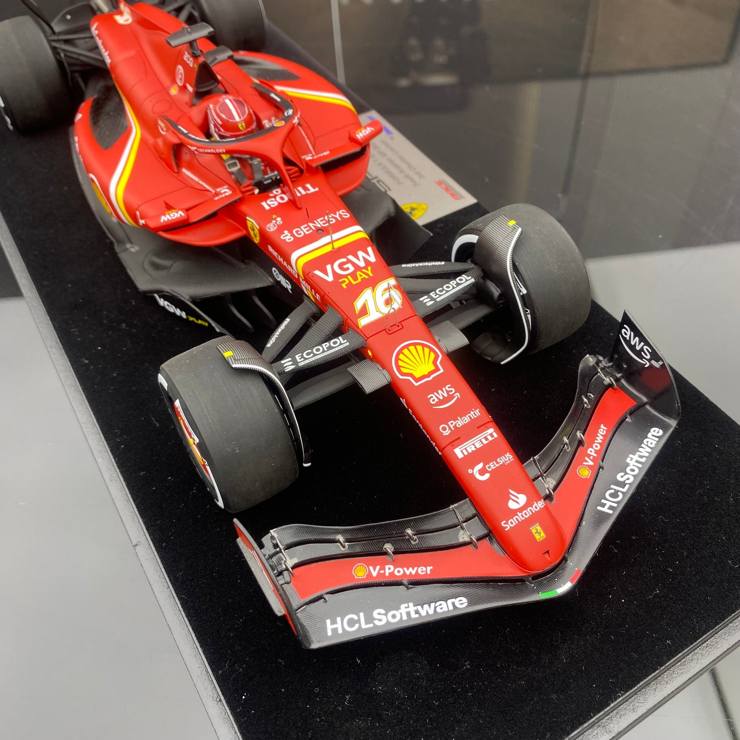 looksmart 1/18 Ferrari SF-24 2024 Saudi Grand Prix F1 third place No. 16 Leclerc