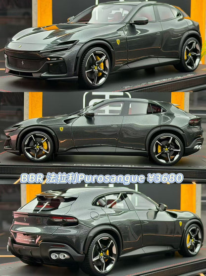 BBR 1:18 Ferrari PUROSANGUE Grey Silverstone 09/28  DDJ002