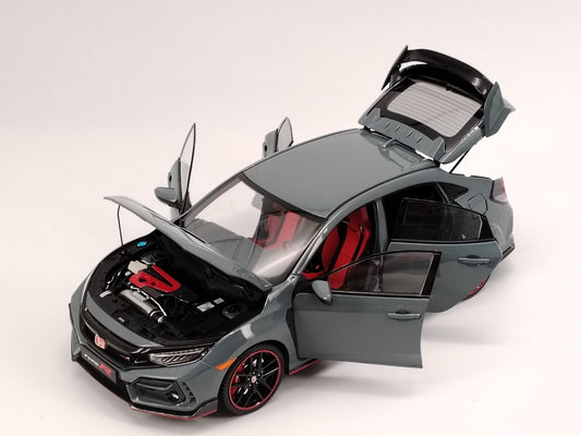 LCD 1/18 Honda Civic TYPE R FK8 Gray Diecast Car Model